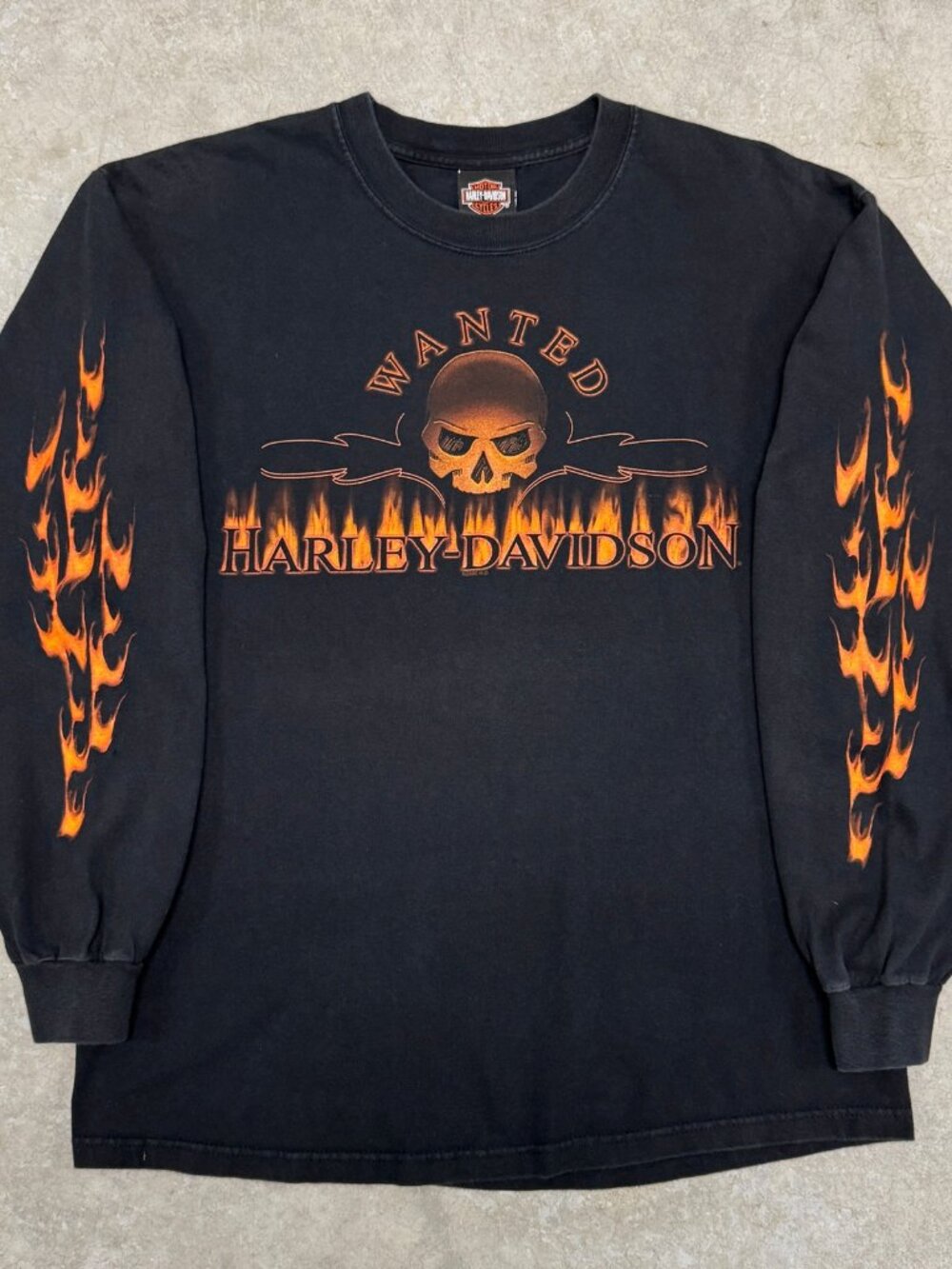 2006 Harley Davidson Skull Flame Longsleeve